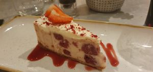 The cheesecake went down a treat