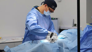 Mr Hosam Serag Of Victoria House Clinic performing Circumcision surgery in front of the Price of perfection TV crew