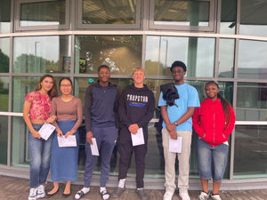Sixth Form students at Madeley Academy