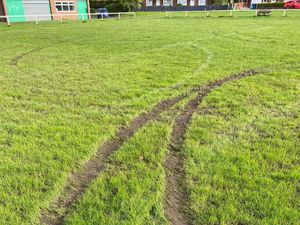 Supporting image for story: 'What's wrong with you?' Vandals drive over kids football pitch - and it belongs to Shropshire's oldest and largest junior club