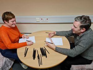 Counsellor Mike providing 'Tree of life' narrative therapy with his client