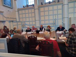 A Ludlow Town Council meeting, which saw Councillor Diane Lyle named as the new mayor, got heated at times. Picture: LDRS