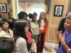 Pupils from Star King Solomon Academy meet actress Beverley Knight