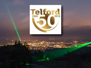 Supporting image for story: Lasers shine over Telford as 50th anniversary celebrations begin