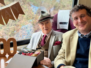Supporting image for story: Birmingham-born centenarian gets first-class railway day out