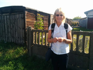 Supporting image for story: Katie's emotional pilgrimage to father's prison camp
