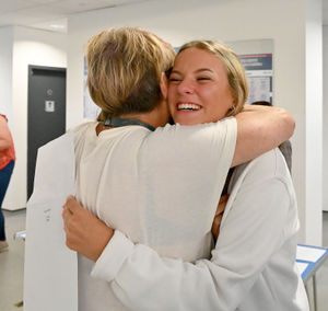 Emily Braid is happy with her results at Charlton School, Wellington