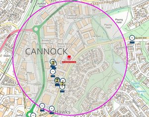 The location fo the blaze