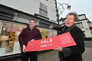 Howard Jones and his mother Elana Devane are closing The Lighting Shop in Shrewsbury town centre