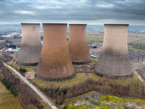 Supporting image for story: Test blast using explosives carried out on one of cooling towers at Rugeley Power Station
