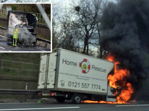 Supporting image for story: Truck fire shuts busy stretch of motorway