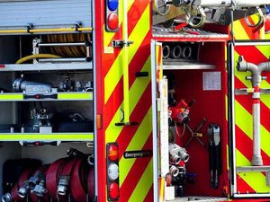 Supporting image for story: Firefighters rescue toddler trapped in car