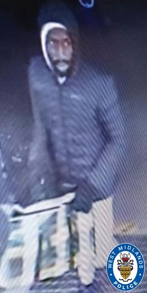 West Midlands Police have issued this photo of a man it said it wants to speak to. Photo: West Midlands Police
