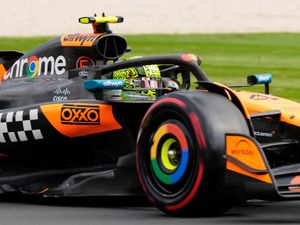 McLaren driver Lando Norris during qualifying at the Australian Grand Prix in Melbourne