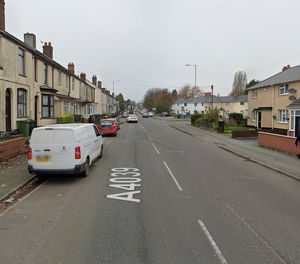 Parkfield Road, Wolverhampton, near to where the incident took place