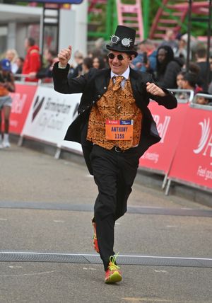 What a finely dressed gentleman this man is