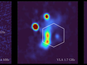 Supporting image for story: Two-million-miles-per-hour galaxy collision seen in detail