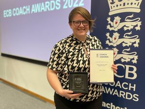 Supporting image for story: Oswestry's Naomi Payne named coach of the year at cricket awards