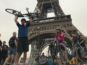 Supporting image for story: Telford family cycles from London to Paris