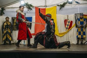 Combat through the ages Ludlow Medieval Fayre Photo by Ashleigh Cadet