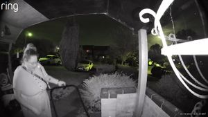 The moment Birmingham mum Paige Cox realised she'd made it to her front door without her baby in the pram.