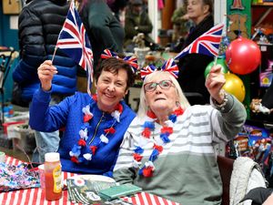 Chris Bayfield and Eve Whapples celebrate the Blitz spirit
