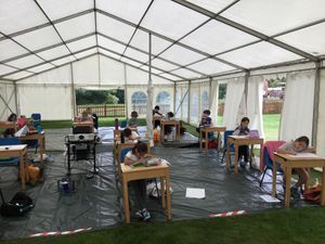 Supporting image for story: Shrewsbury students welcome new outdoor learning environment