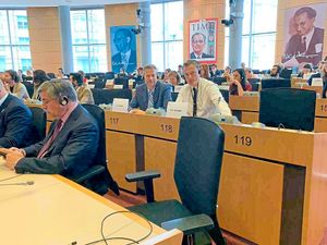 Martin Daubney at the EU Parliament