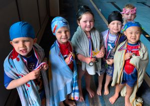 This year’s Little Trinity Nursery swimming gala winners, team Starfish!