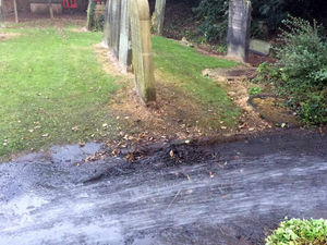 Supporting image for story: Firefighters put out burning wood at Market Drayton church