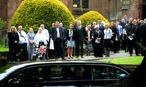 The funeral was held in Stourbridge today