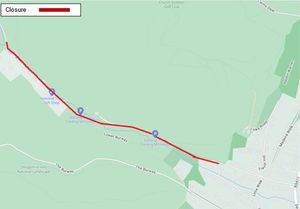 The road being resurfaced. Picture: Shropshire Council