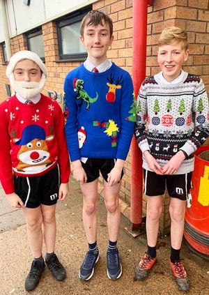 Students at The Marches School did a festive run for charity