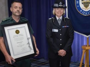 Supporting image for story: Paramedics presented with bravery award after being stabbed on duty in Wolverhampton
