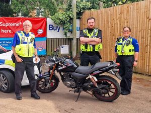 Supporting image for story: Bike recovered after officers corner men riding antisocially