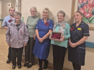 Supporting image for story: 'Every stitch is made with gratitude' - Hospital volunteers in Bridgnorth make remembrance poppies for patients