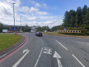 Supporting image for story: Road closed and two people treated after car crash on busy roundabout near West Bromwich