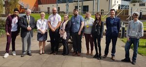 Students from Telford College meet with Councillor Stephen Reynolds
