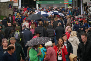 Colourful crowds at the first day of the 2023 Royal Welsh Show at Llanelwedd, Builth Wells. Photo: Andy Compton
