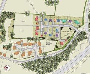 The proposed layout for the site.