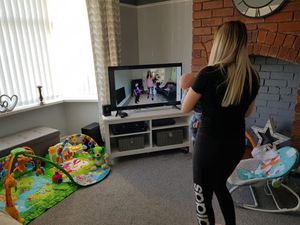 Some of Lauren's clients taking part in online classes