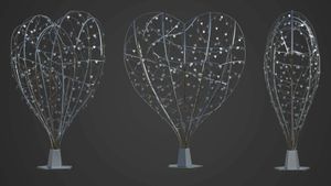 3D image of the Heart of Memories Sculpture