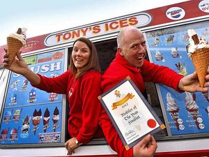 Supporting image for story: N-ice! Place in finals for Stafford ice cream seller