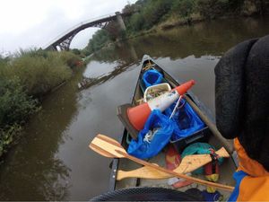 Supporting image for story: Kayaking club fills three canoes with rubbish during mile-long river litter pick