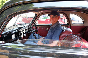 Mike Dutton from Eardisley in his Frazer Nash BMW 327/80. Only 14 right hand drive models were made and now there are only 10 left in the world. It was built in 1939 and is one year older than Mike himself. Image by Andy Compton