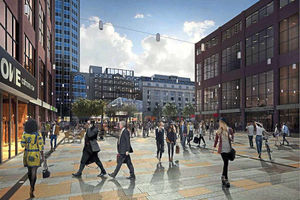 Artist's impressions showcasing the new-look square