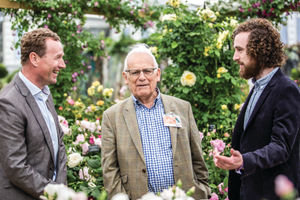 David Austin, centre, pictured in 2016