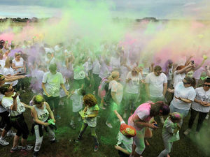 Supporting image for story: PICTURES and VIDEO: Stafford Splatter Dash brings colour to hospice