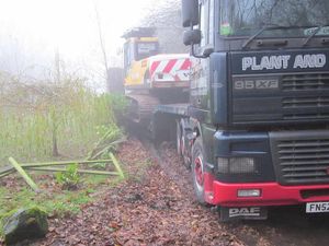 Supporting image for story: Sat nav sends lorry into sticky situation down Shropshire lane