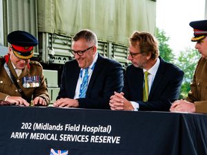 Supporting image for story: Field Hospital set up in county